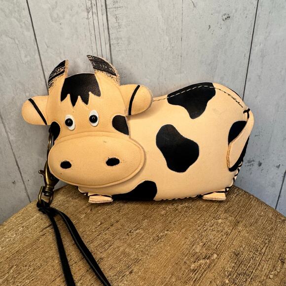 Genuine Leather Cow Wristlet Wallet Leather Coin Purse NEW FAST SHIP - Picture 9 of 9